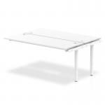 Impulse Back-to-Back Bench Desk Extension Kit W1600 x D1600 x H730mm White Finish White Frame - IB00243 18164DY