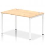 Impulse Single Row Bench Desk W1200 x D800 x H730mm Maple Finish White Frame - IB00252 18220DY