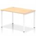 Impulse Single Row Bench Desk W1200 x D800 x H730mm Maple Finish White Frame - IB00252 18220DY