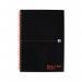 Black n Red A4 Wirebound Hard Cover Notebook Recycled Ruled 140 Pages BlackRed (Pack 5) - 100080189 18271HB