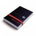 Black n Red A7 Casebound Polypropylene Cover Notebook Plain 192 Pages BlackRed (Pack 10) - 100080540 18376HB