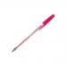 ValueX Ballpoint Pen 1.0mm Tip 0.7mm Line Pink (Pack 50) - 864008 18512HA