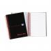 Black n Red A6 Wirebound Hard Cover Notebook Ruled 140 Pages BlackRed (Pack 5) - 100080448 18558HB