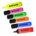 ValueX Flat Barrel Highlighter Pen Chisel Tip 1-5mm Line Assorted Colours (Pack 8) - 7910wt8 18561HA