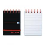 Black n Red A7 Wirebound Hard Cover Reporters Shorthand Notebook Ruled 140 Pages (Pack 5) - 400050435 18565HB
