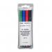 ValueX OHP Pen Non-Permanent Medium 0.7mm Line Assorted Colours (Pack 4) - 7420WLT4 18582HA