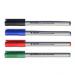 ValueX OHP Pen Non-Permanent Fine 0.4mm Line Assorted Colours (Pack 4) - 7421WLT4 18596HA