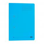 Elba Stratford Spring Pocket Transfer File Manilla Foolscap 320gsm Blue (Pack 25) - 100090146 18607HB