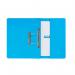 Elba Stratford Spring Pocket Transfer File Manilla Foolscap 320gsm Blue (Pack 25) - 100090146 18607HB