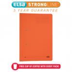 Elba Stratford Spring Pocket Transfer File Manilla Foolscap 320gsm Orange (Pack 25) - 100090148 18621HB