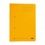 Elba Stratford Spring Pocket Transfer File Manilla Foolscap 320gsm Yellow (Pack 25) - 100090150 18635HB