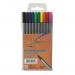 ValueX Fineliner Pen 0.4mm Line Assorted Colours (Pack 10) - 729700 18680HA