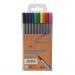 ValueX Fineliner Pen 0.4mm Line Assorted Colours (Pack 10) - 729700 18680HA