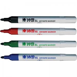 ValueX Whiteboard Marker Bullet Tip 2mm Line Assorted Colours Pack 10
