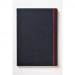 Black n Red A4 Casebound Hard Cover Journal Ruled 144 Pages BlackRed - 400038675 18782HB