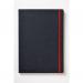 Black n Red A4 Casebound Hard Cover Journal Ruled 144 Pages BlackRed - 400038675 18782HB