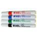 ValueX Whiteboard Marker Chisel Tip 2-5mm Line Assorted Colours (Pack 4) - 8720WT4 18792HA
