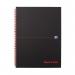 Black n Red A4+ Wirebound Hard Cover Notebook Ruled 140 Pages Matt BlackRed (Pack 5) - 100080218 18803HB