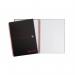 Black n Red A4+ Wirebound Hard Cover Notebook Ruled 140 Pages Matt BlackRed (Pack 5) - 100080218 18803HB