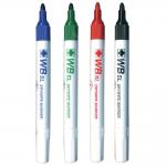 ValueX Whiteboard Marker Bullet Tip 1mm Line Assorted Colours (Pack 4) - 8740wt4 18813HA