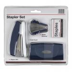 ValueX Stapler Staple Remover and Hole Punch Set Blue - SPSET03 18820HA