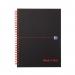 Black n Red A5+ Wirebound Hard Cover Notebook Ruled 140 Pages Matt BlackRed (Pack 5) - 100080192 18831HB