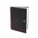 Black n Red A5+ Wirebound Hard Cover Notebook Ruled 140 Pages Matt BlackRed (Pack 5) - 100080192 18831HB