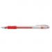 ValueX Retractable Ballpoint Pen Rubber Grip 1.0mm Tip 0.7mm Line Red (Pack 10) - K5-02 18925HA