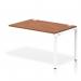 Impulse Single Row Bench Desk Extension Kit W1200 x D800 x H730mm Walnut Finish White Frame - IB00362 18990DY