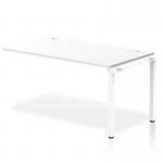 Impulse Single Row Bench Desk Extension Kit W1400 x D800 x H730mm White Finish White Frame - IB00375 19081DY