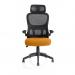 Iris Mesh Back Task Operator Office Chair Bespoke Senna Yellow Fabric Seat With Headrest - KCUP2036 19193DY