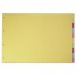 Elba Divider 10 Part A3 Landscape 160gsm Card Assorted Colours 100080772 19300HB