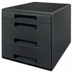 Leitz Recycle 4 Drawer Unit Black - 53720095 19312AC