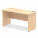 Impulse 1400 x 600mm Straight Desk Maple Top Panel End Leg MI002473 19366DY