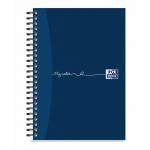 Oxford My Notes Notebook A5 Card Cover Wirebound Ruled 100 Pages Navy Blue (Pack 5) 400020197 19489HB