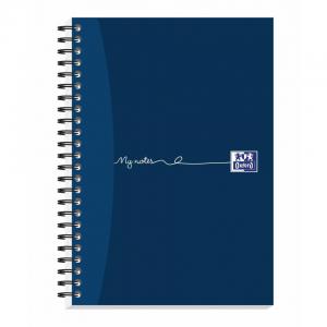 Photos - Notebook Oxford My Notes  A5 Card Cover Wirebound Ruled 100 Pages Navy 