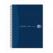 Oxford My Notes Notebook A4 Card Cover Wirebound Ruled Margin 200 Pages (Pack 3) 100082373 19538HB