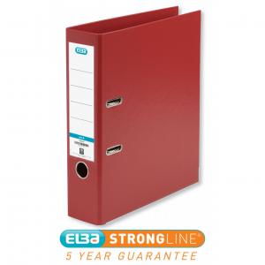Elba Smart Pro Lever Arch File A4 80mm Spine Polypropylene Red
