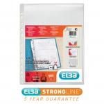 Elba Expandable Punched Pocket A4 With Flap Embossed Polypropylene 180mu Clear (Pack 10) 100080754 19594HB