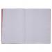 RHINO A4+ (13 x 9 inch) Oversized Exercise Book 48 Page 8mm Ruled Feint With Margin Red (Pack 50) - VDU048-200-2 19599VC