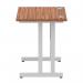 Impulse 800 x 600mm Straight Desk Walnut Top Silver Cantilever Leg MI002889 19611DY