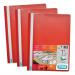 Elba Report File Clear Front Plastic Red Pack 50 400055034 19678HB
