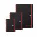 Oxford Black n Red Notebook A6 Poly Cover Wirebound Ruled 140 Pages (Pack 5) 100080476 19685HB