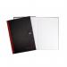 Oxford Black n Red Notebook A4 Hardback Casebound Ruled With Double Cash 192 Pages (Pack 5)100080514 19727HB