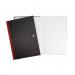 Oxford Black n Red Notebook A4 Hardback Casebound Ruled With Single Cash 192 Pages (Pack 5) 100080537 19741HB