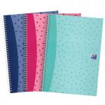 Oxford Twinwire Spots Notebook 200 Pages A4 Assorted (Pack 3) 400155747 19804HB