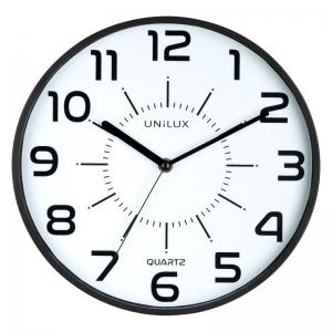 Click to view product details and reviews for Unilux Pop Clock 280mm Diameter Black 400094281 19867hb.