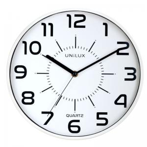 Unilux Pop Clock 305mm Diameter White - 400094282 19874HB