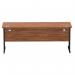 Impulse 1800 x 600mm Straight Desk Walnut Top Black Cantilever Leg MI003280 19884DY