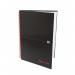 Black n Red Notebook Wirebound A4 Hardback A-Z Ruled 140 Pages 100080232 20056HB